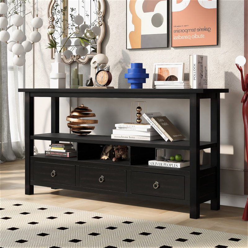Console de 57,8 po Anylia, Noir