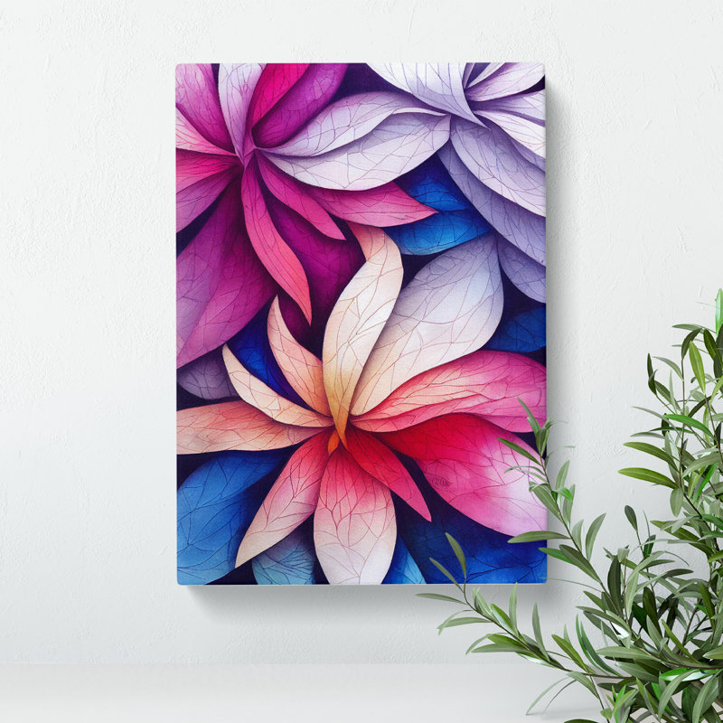 Entrancing Flowers No.3 - Wrapped Canvas, 50cm H x 35cm W x 3cm D