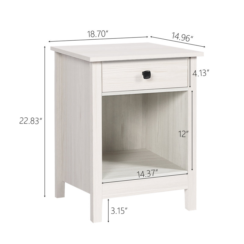 Ensemble de commodes 3 tiroirs 7 pièces avec 2 tables de chevet brun, Blanc