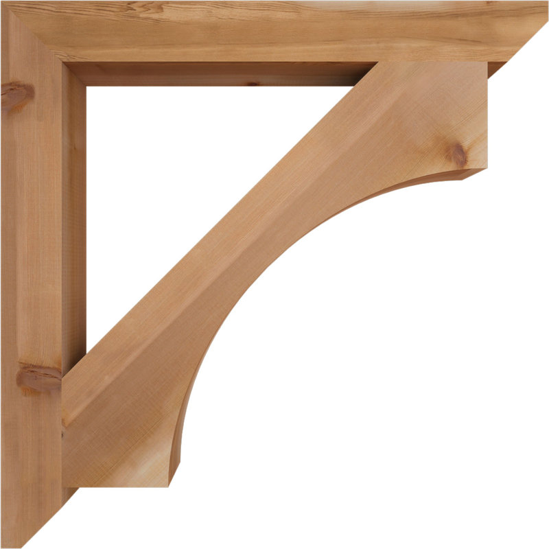 Support en bois Westlake, Cèdre rouge, H 36 po x l 3,5 po x P 36 po