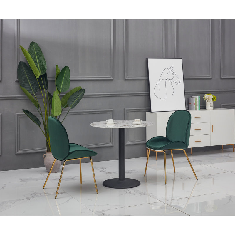 Laplace 2 - Person Dining Set, White, 75" H x 100" W x 100" D