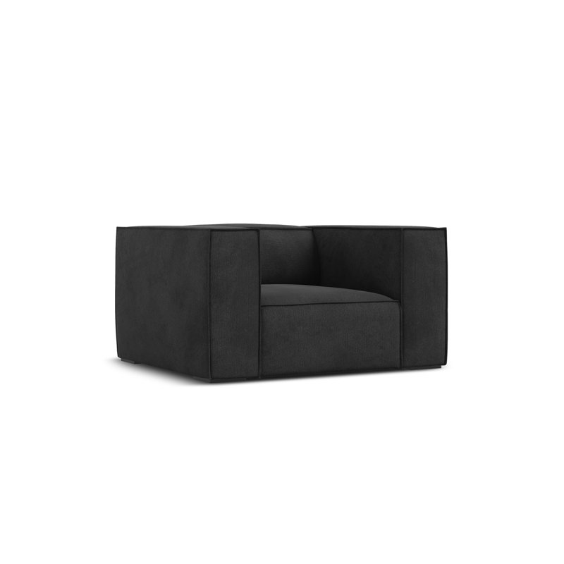 Jessicah Upholstered Armchair, Dark Grey