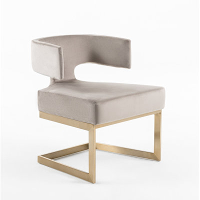 Malachi 17'' H Velvet Upholstered Armchair