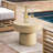 Albert 13.7" Tall Concrete Round Side Table Fully Assembled End Table