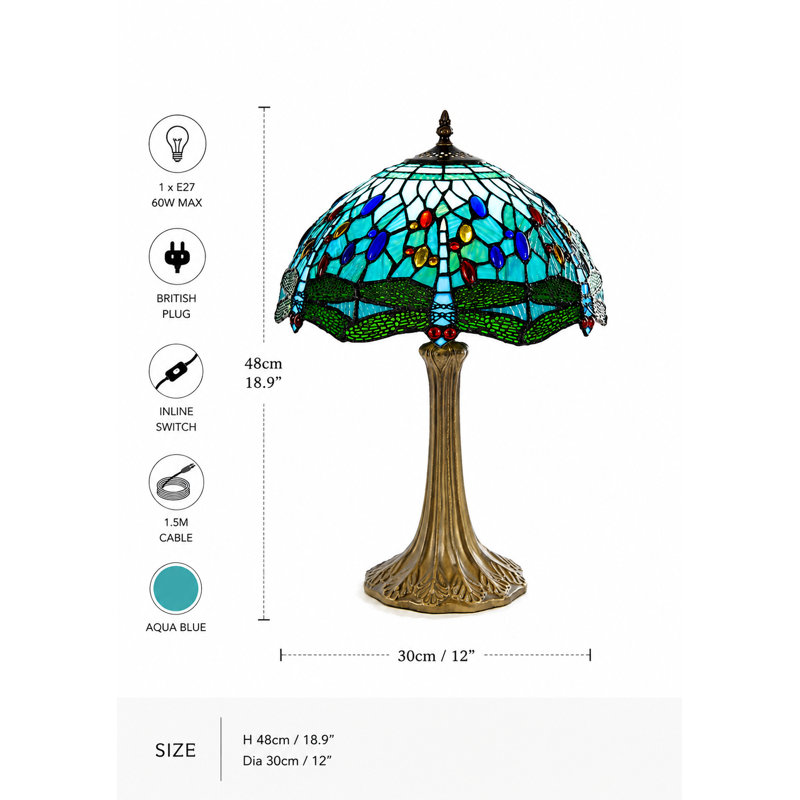 Table Lamp, 50cm H x 30cm W x 30cm D
