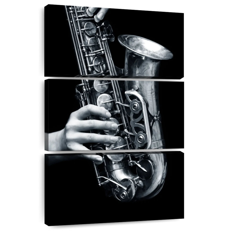 Abarca Saxophone Play, 50" H x 32" W
