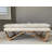 SEAT4U 48" Kenhorst White Boucle Upholstered Pillow Cushion Top Bedroom Wooden Bench-1729480331-1729480330