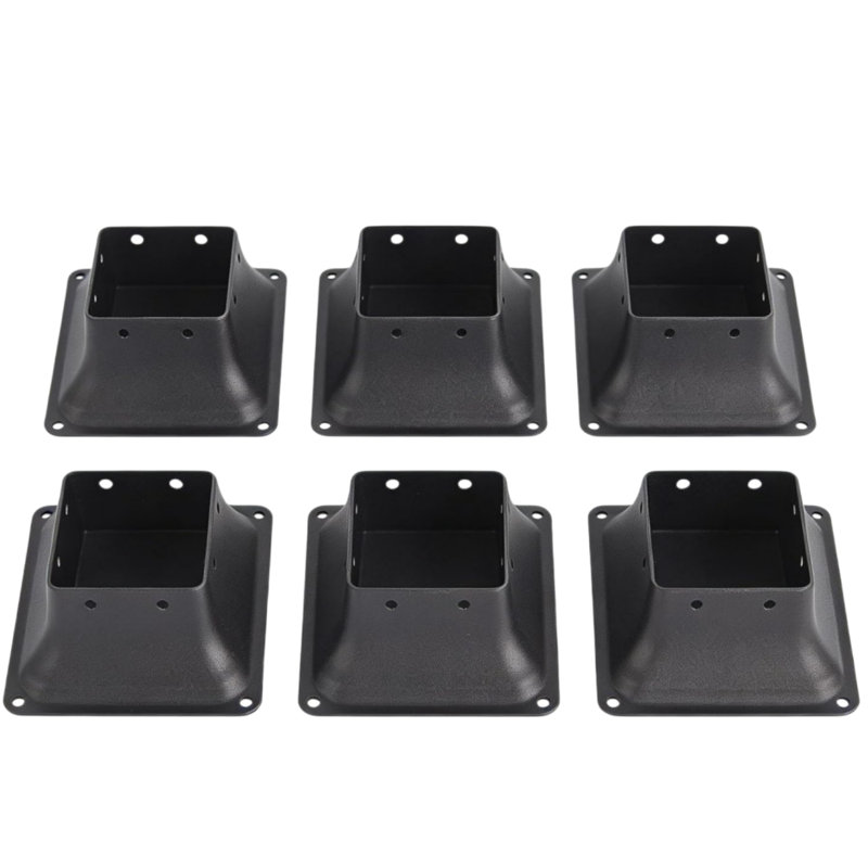 FXSGER Black Metal Hardware for Pergola