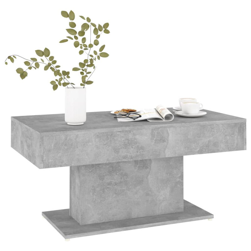 Table basse Table basse durable en bois d'ingénierie, Gris