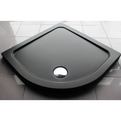 Slimline 35Mm 800X800 Quadrant Silver Grey Stone Shower Tray