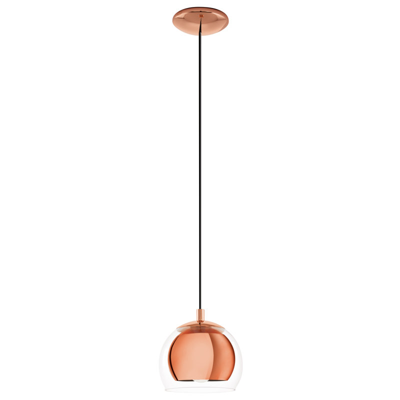 Claydon 1 - Light Copper Dome Pendant