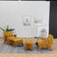 Upholstered Chenille With Footstool Armchair-488585402-503314698