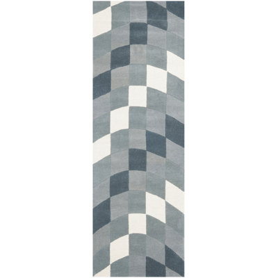 Aviesel Soho Hand Tufted Wool And Viscose Geometric Rug