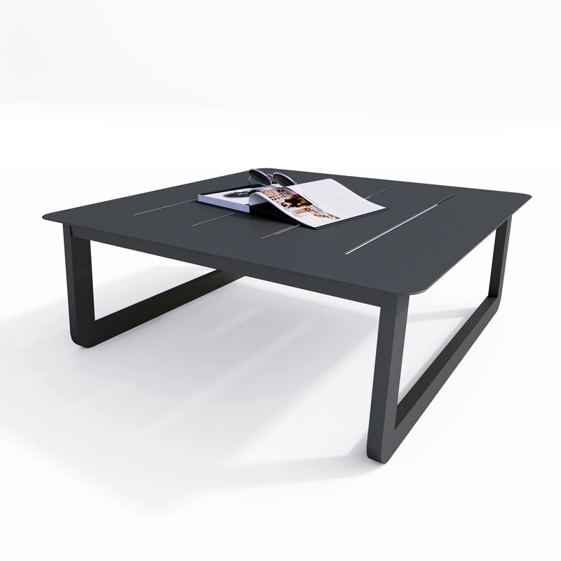 33.5'' Powder Coated Aluminum Outdoor Coffee Table
