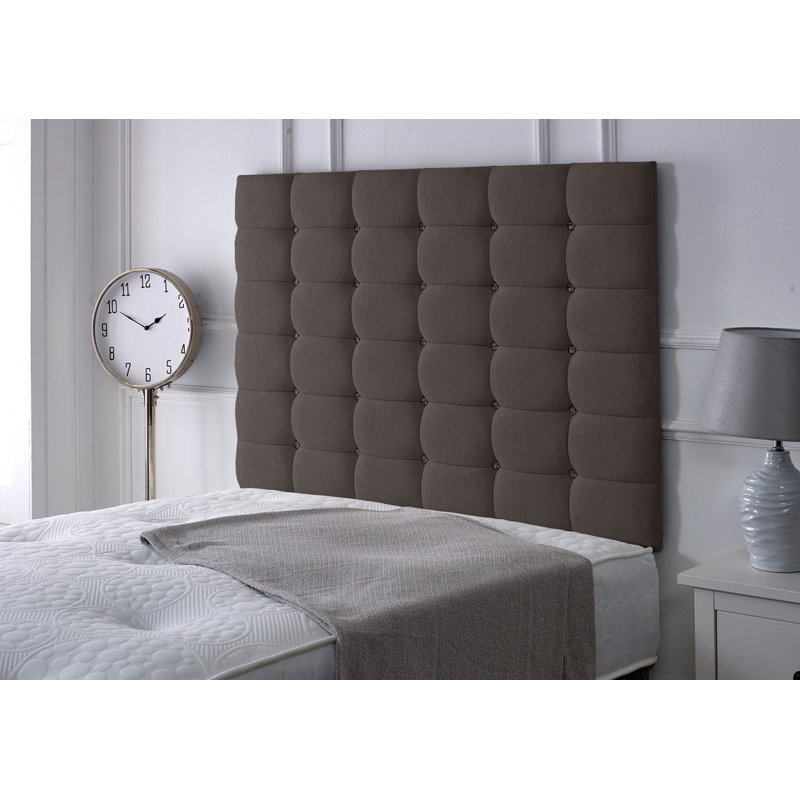 Upholstered Headboard, Charcoal Chenille, Single (3')