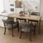 Chaise de salle à manger à accoudoirs pivotants touffetés LUMera Collection cerise-2028501654-2030762714