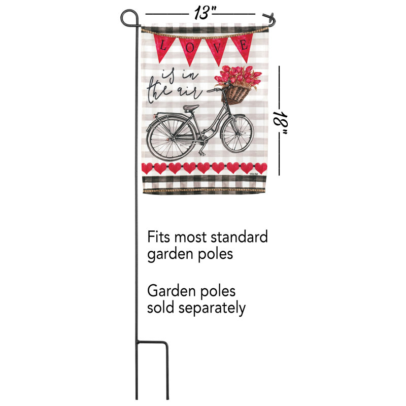 Drapeau de jardin en polyester 18 x 13 po Ekhum
