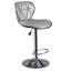 Ensemble de 2 tabourets réglables à hauteur réglable en argent