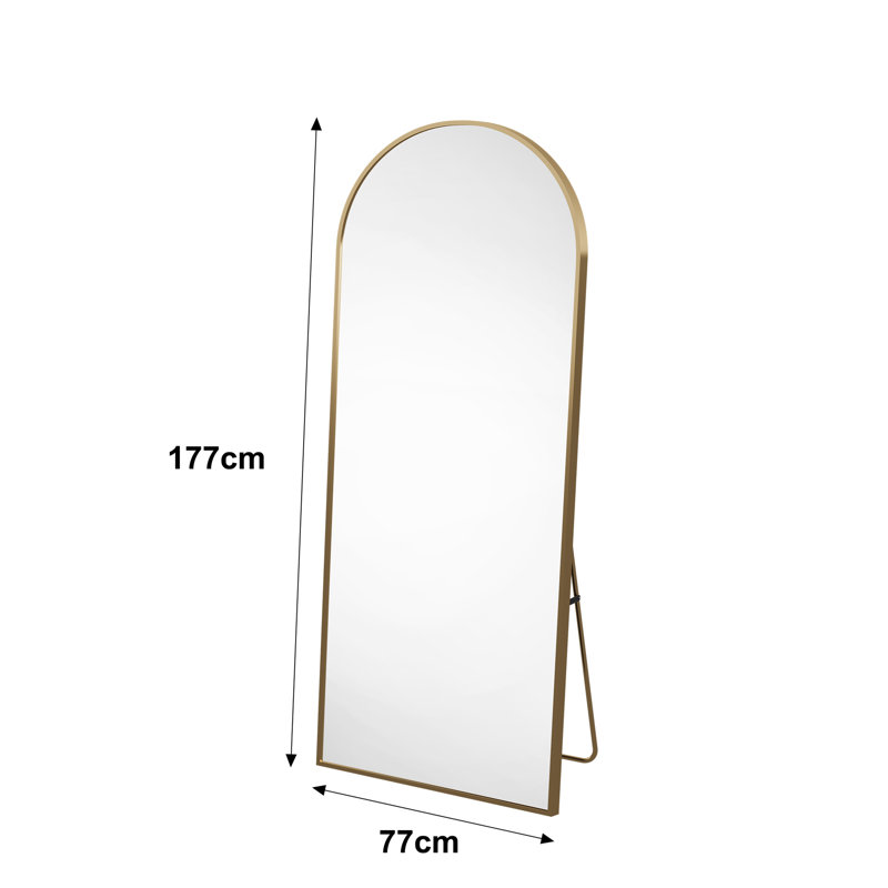 Metal Arch Mirror, 177, Gold