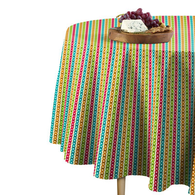 Skylemar Bike Chains Round Tablecloth
