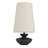 Matilda Sculptural Resin Table Lamp with Oversized Linen Shade