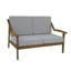 Causeuse d'extérieur en bois de teck avec coussin et accoudoirs Marlo-114980245-114980247