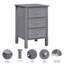 Ezell 40cm W Manufactured Wood Bedside Table