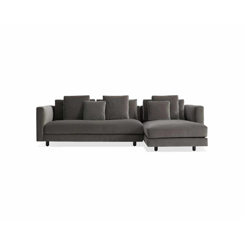 Hands Down Chaise Sectional, Landa Stone, Right Hand Facing