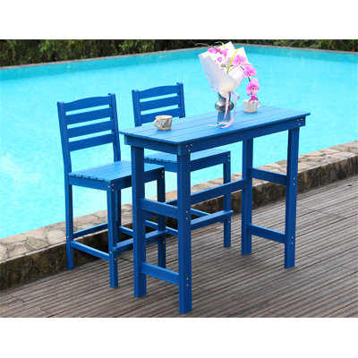 Chaise d'extérieur à hauteur de barre de patio