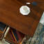 Bureau rectangulaire en bois massif brun noisette-2056757414