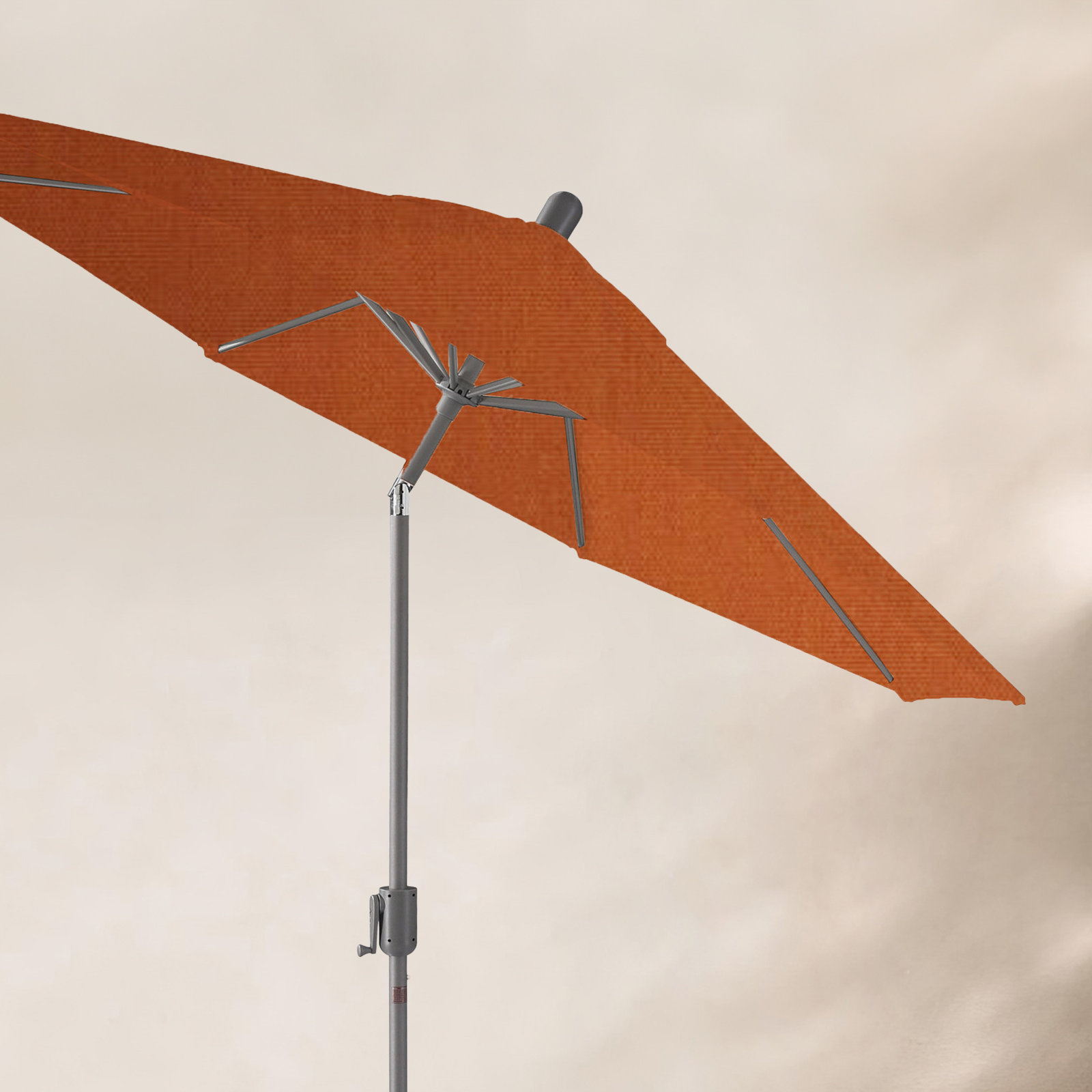 Natalie 8.7' Sunbrella® Market Umbrella, Starring Gray, Canvas Forest Green Sunbrella® Canvas