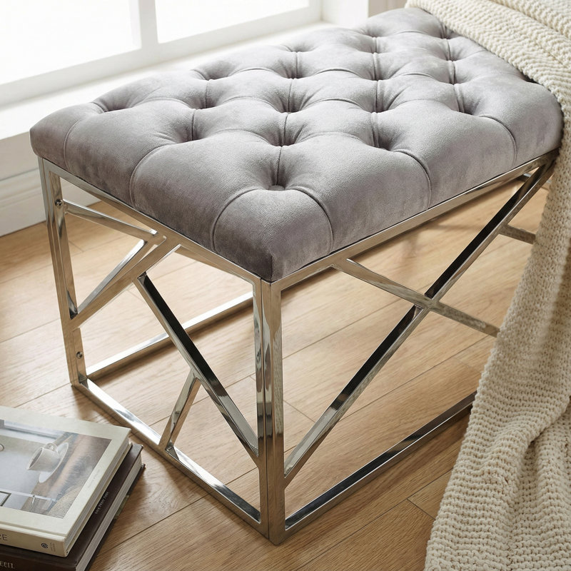 Annloraine Velvet Upholstered Bench