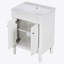 Meuble-lavabo 24 po avec lavabo supérieur, meuble de rangement moderne à 2 niveaux, meuble-lavabo simple, grandes tablettes de rangement (Remplacer SW000102AAF)