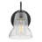 Vera Single Light Bath Vanity Wall Sconce with Clear Bell-Shaped Glass-1013515595
