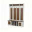 Banc de vestibule 5-en-1 avec portemanteau-2041048043