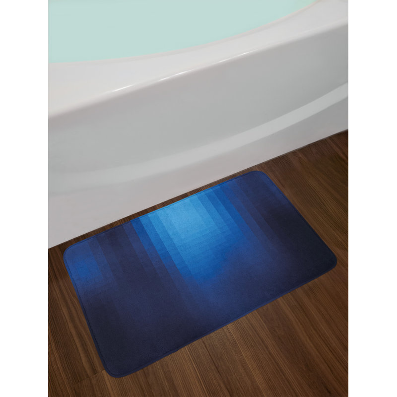 Tapis de bain bleu marine