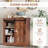 Charming Rustic Buffet Cabinet with Versatile Storage Options-1197500886