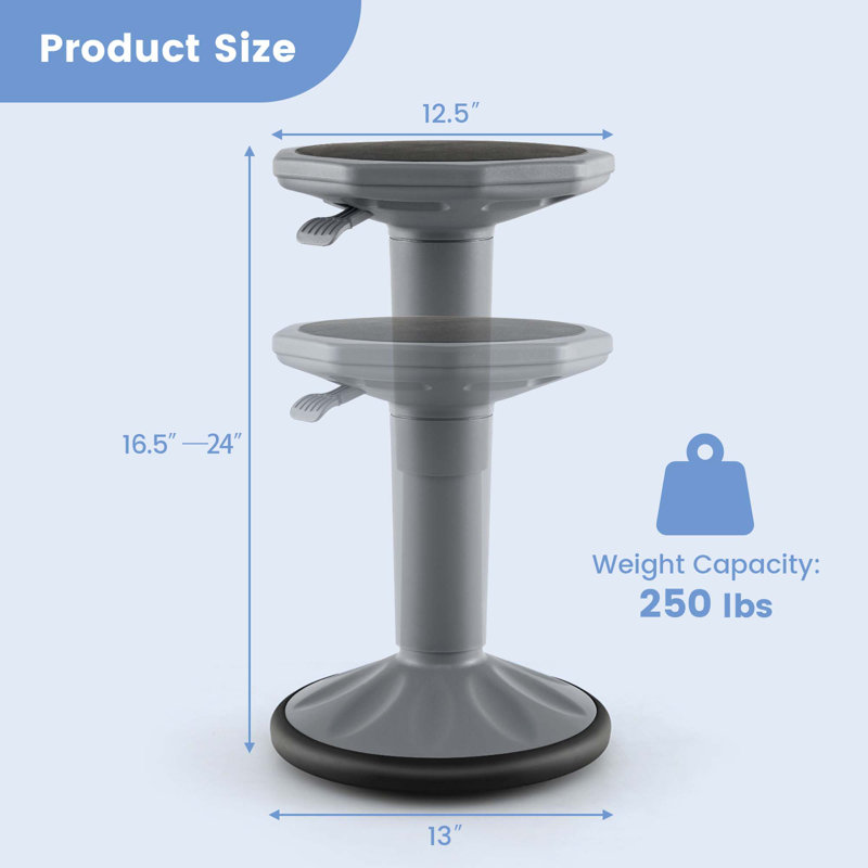 Tabouret Manahil, Gris