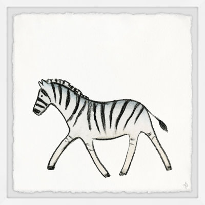 Charlie 'Walking Zebra' Framed Print