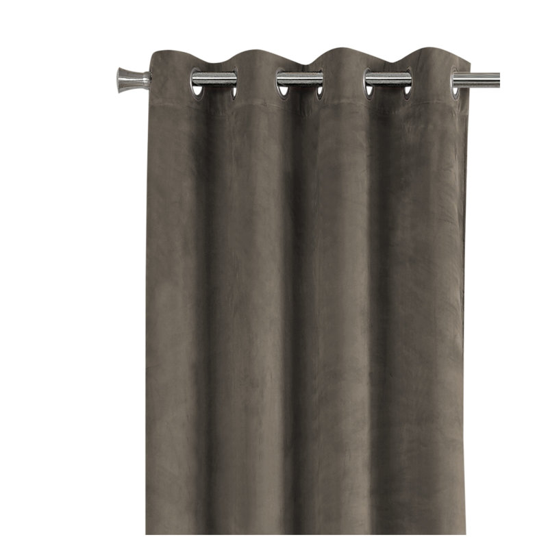 Ensemble de rideaux obscurcissant avec œillets Taupe (2 panneaux, l 54 po x L 95 po)