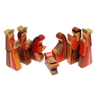 Ensemble de crèche de Noël 8 pièces
