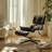 Real Leather lounge chair with Solid Wood-119218618