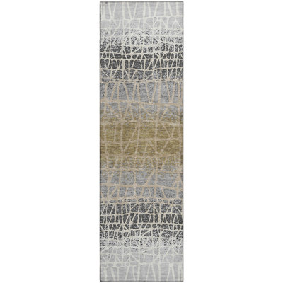 Premium Machine Washable Mayfield AMF2404 Abstract Rug