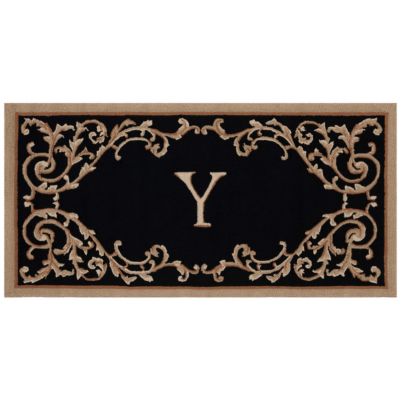 Amoya Personalizable Trellis Outdoor Doormat, Y, 36" W x 72" L