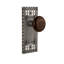 Craftsman Plate with Brown Porcelain Door Knob-605861151-605861120