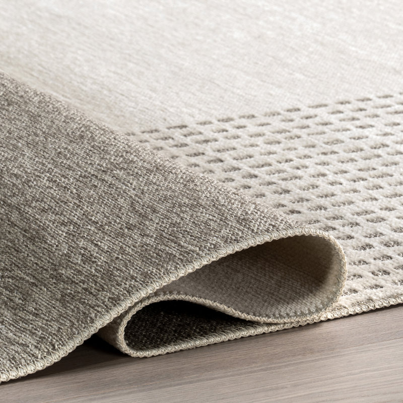 Kirby Plaid Reversible Machine Washable Area Rug, Rectangle 4' x 6'