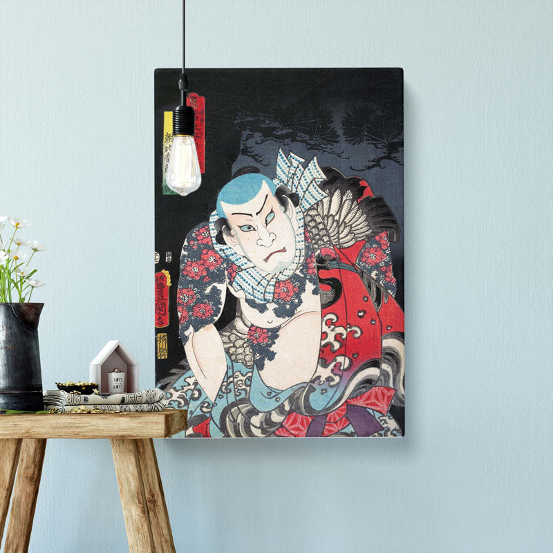 Asahina Fuji Hyoe by Utagawa Kunisada - Wrapped Canvas Painting, 50cm H x 35cm W x 3cm D