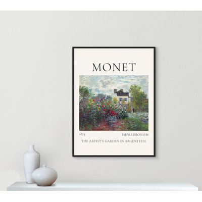 Artists Garden in Argenteuil Print by Claude Monet