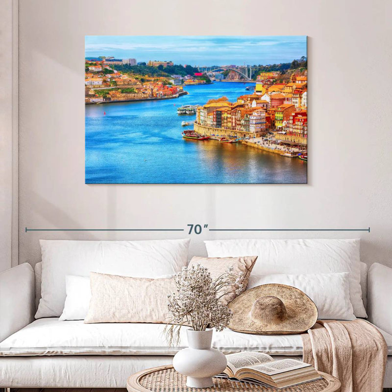 Paysage urbain Sirci Porto, H 30 po x l 45 po