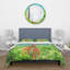 Fight Of Two Giraffes On Green - Ensemble de housse de couette style campagnard - Microfibre de polyester-66397146